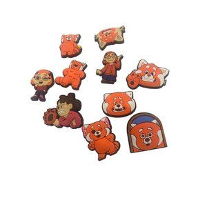 10pcs “Red Panda pattern” Cartoon Shoe Charms